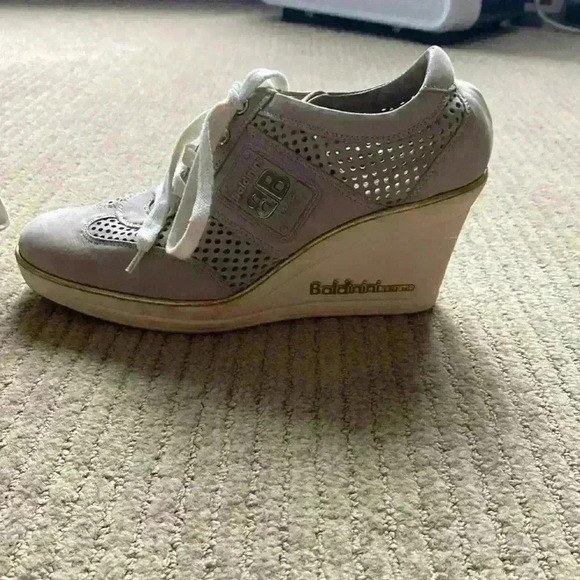 Platform Leather Sneaker Shoe high platform sneaker shoe size 38 EUR. - Picture 5 of 15